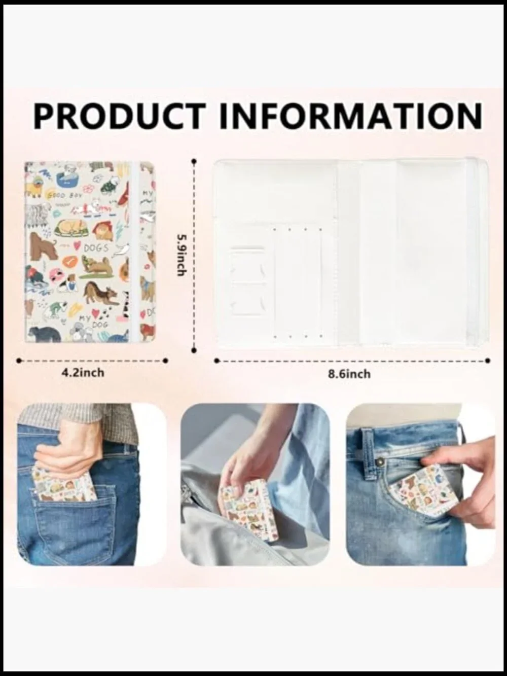 Premium Passport Holder RFID Blocking Leather Compact Travel Wallet for Women
